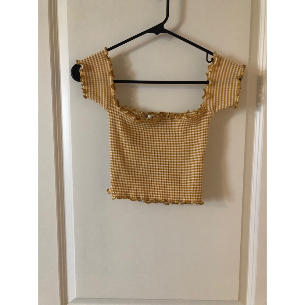 Off the shoulder crop top